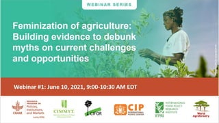 Feminization of agriculture grants 2019---
• 9 PIM grants to challenge the prevailing assumptions re: the feminization of ...