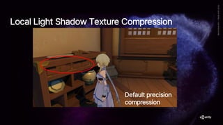 Local Light Shadow Texture Compression
Default precision
compression
 