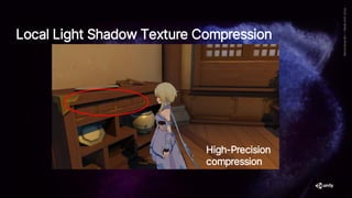 Local Light Shadow Texture Compression
High-Precision
compression
 