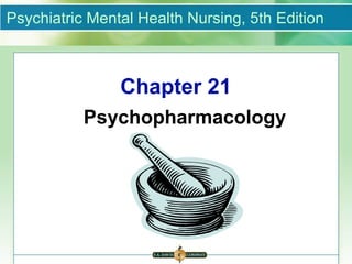 Psychiatric Mental Health Nursing, 5th Edition



                Chapter 21
           Psychopharmacology
 