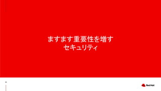 ますます重要性を増す
セキュリティ
30
 