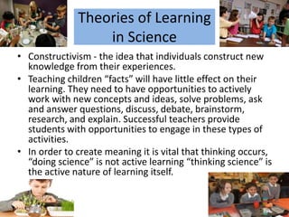 Constructive Example Science 2109 20 primary science school direct session 1 what is science me | PPTX