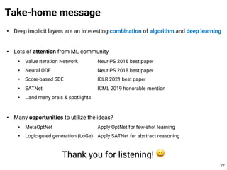 Deep Implicit Layers: Learning Structured Problems with Neural Networks ...