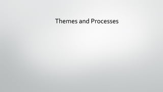 Themes and Processes
 
