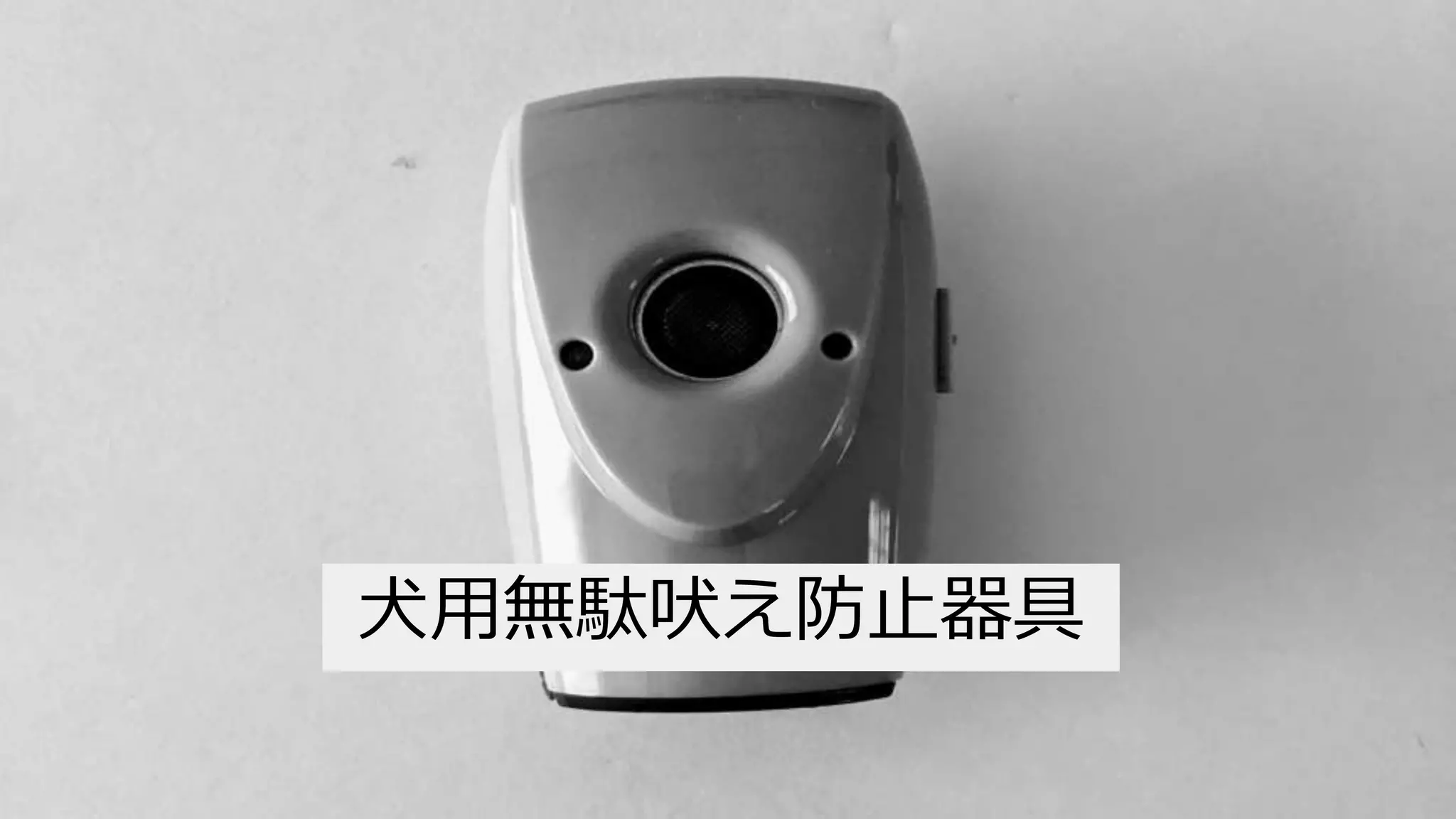 犬用無駄吠え防止器具
 