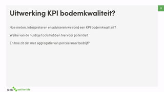Uitwerking KPI bodemkwaliteit?
 