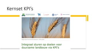 Kernset KPI’s
 