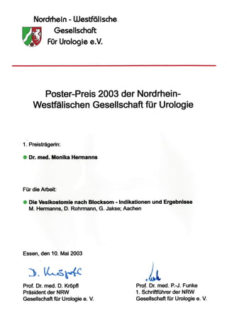 Posterpreis NRW DGU_2003