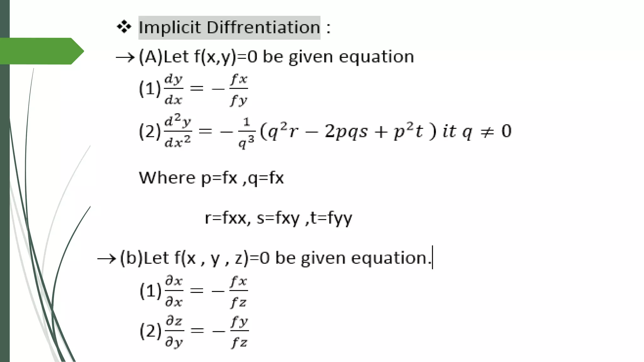 Total Differential chain Rule implicit Differentiation Euler s Total Differential chain Rule implicit Differentiation Euler s