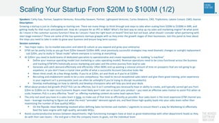 Scaling Your Startup From $20M to $100M (1/2)
Speakers: Cathy Gao, Partner, Sapphire Ventures; Anoushka Vaswani, Partner, ...