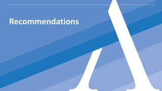 Recommendations
 