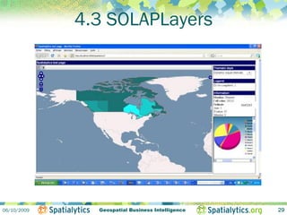 4.3 SOLAPLayers



                                                  1645243




06/10/2009     Geospatial Business Intelligence             29
 