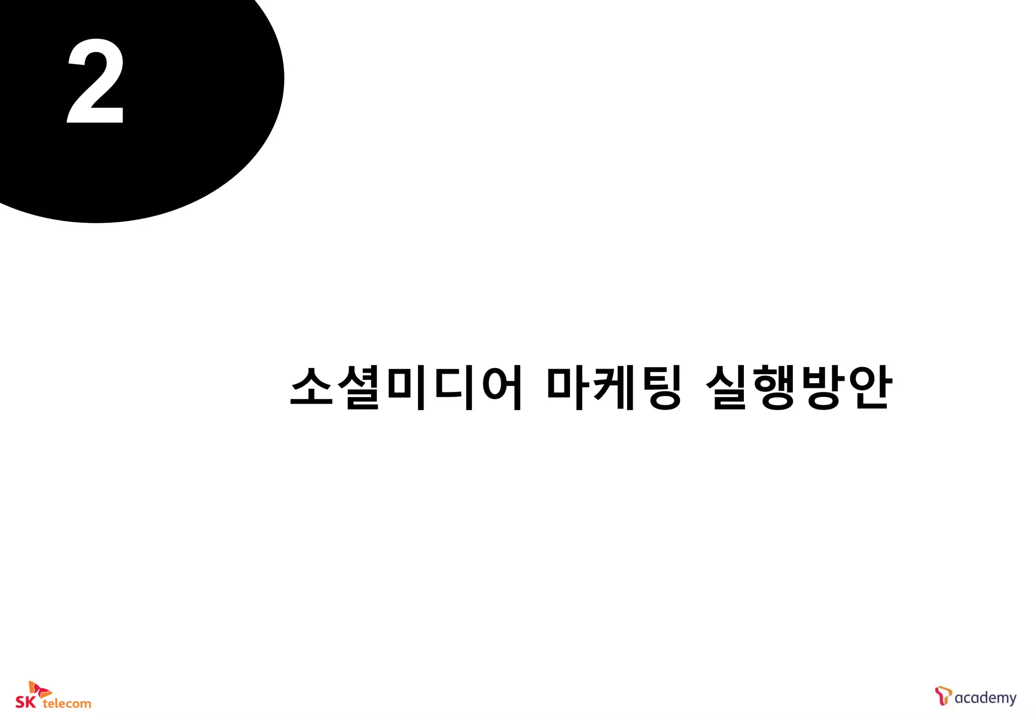 2

    소셜미디어 마케팅 실행방앆
 
