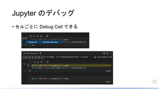 35
Jupyter ΥǥХå
? 뤴Ȥ Debug Cell Ǥ
 