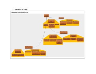 3 CONTENIDOS DEL CURSO 
Esquema del contenido del curso: 
 