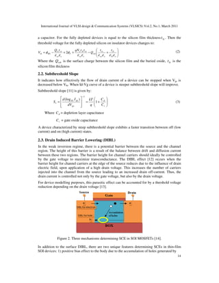 PERFORMANCE EVALUATION OF FD-SOI MOSFETS FOR DIFFERENT METAL GATE WORK ...