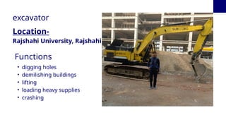 Dig Rajshahi Comprehensive Overview of Construction Equipment and Their Functions in ...