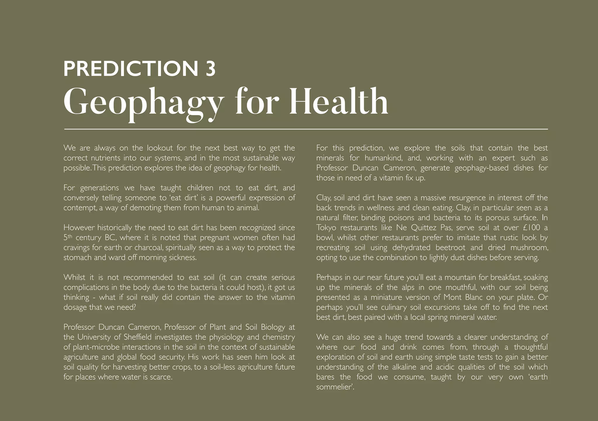 Photo inspiration: Geophagy In Animals And Its Effects Reference: Bombas And Parr Imminent Future Of Food 2022