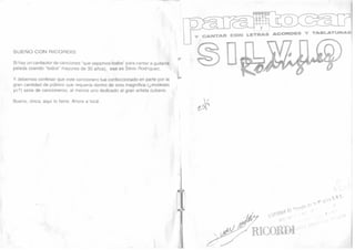 Silvio Rodriguez para tocar