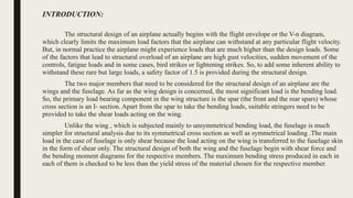 Aircraft Design Project Double Seater Aircraft | PPTX