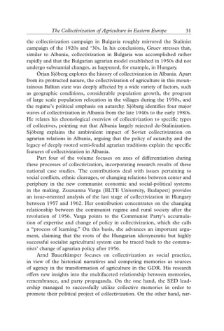 Collectivization Of Agriculture In Communist Eastern Europe Comparison ...
