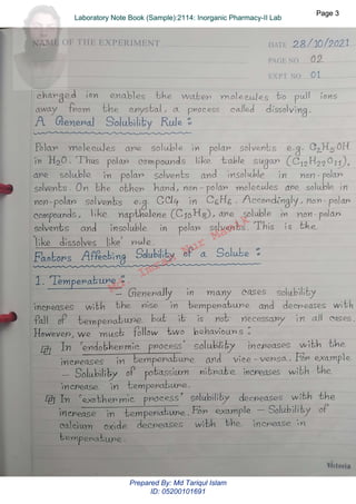 Md.
Imran
Nur
Manik
Md.
Imran
Nur
Manik
Page 3
Page 3
Laboratory Note Book (Sample):2114: Inorganic Pharmacy-II Lab
Page 3
Laboratory Note Book (Sample):2114: Inorganic Pharmacy-II Lab
Prepared By: Md Tariqul Islam
ID: 05200101691
 