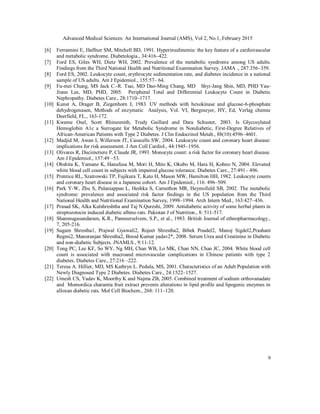 A COMPARATIVE ANALYSIS OF BIOCHEMICAL AND HEMATOLOGICAL PARAMETERS IN ...