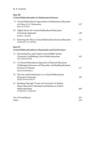 Critical Multiculturalism Theory And Praxis Stephen May Editor | PDF