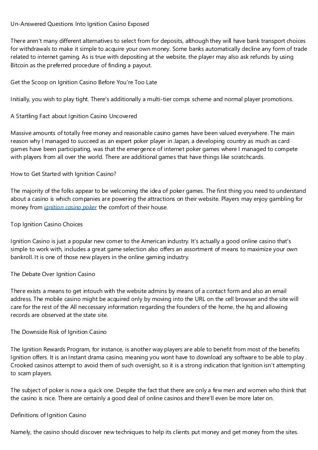 Ignition casino poker rigged Ignition casino poker rigged