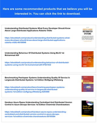 Understanding Distributed Systems 2nd Edition 2nd Edition Roberto ...