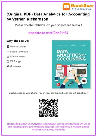 Comprehensive Guide to Data Analytics for Accounting Professionals | PDF