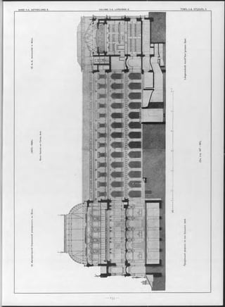 12.ИмператорскійКоролевскійуниверситетъвъВънъ.(1873—1884).12.К.-К.UniversitätinWien.
Продольныйразръзъпоосибольшогоâânâ.LängenschnittdurcfrdengrossenSaal.
 
