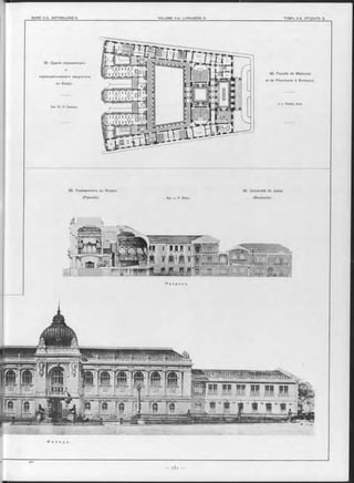 36. Зданіе медицинскаго
и
Фармацевтическаго Факультета
въ Бордо.
Арх. Ж. Л. Паскаль.
36. Faculté de Médecine
et de Pharmacie à Bordeaux.
J. L. Paskal. Arch.
35. Университетъ въ Яссахъ
(Румынія). Арх. L. P. Blanc.
35. Université de Jassy
(Roumanie).
*і « ш і
РТРТИИІ
Р a з р ъ з ъ.
-•ѵ*••
 
