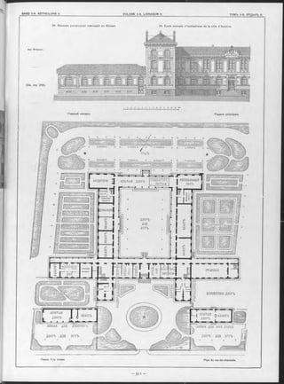 Apx. Bréasson.
(См. отр. 312).
h' l-'-l 1 I ' t-« I 1 I ■I" I f I ' I i t ' [ i I i | i |
Главный Фасадъ, Façade principale.
24. Женская учительская семинарія въ Оксеръ 24. École normale d'institutrices de ia ville d’Auxerre.
САДЪ
РИСОВАЛЬНЫЙ
ЗАЛЪ
ГИМНАСТИЧ
ЗАЛЪгі
АУДИТОРІЯ КРЫТЫЙ ДБОРЪ
[ХИМИЧБСК
ЛАБОРАТ
ФИЗИЧБСКІЯ
КАВИНБТЪ
ЦПВАЛЬНЯ
ІБОТАНИЧЕСКШД
•питомникъ,
И30ЛЯІІ.І0Н
САПОЖНАЯ
МАСТЕРСК
СТОЛОВАЯ
ХОЗЯЙСТВЕН. ДВ.ОРЪС ЛУЖ ЕВНЫ СД ВО РЪ.
к р ы т ы й
ДВОРЪ.
к р ы т ы й Q КЛАССЪ
ДВОРЪ .
КЛАССЪ
ІІІКОЛА ДЛЯ ДЪВОЧЕКЪ ШКОЛА ДЛЯ МАЛ ДЪТЕЙ
ДВОРЪ ДЛЯ ИГРЪДВОРЪ ДЛЯ ИГРТ»
ДВОРЪ
для
И ГРЪ
Планъ 1-го этажа. Plan du rez-de-chaussée.
 