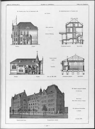 49. Гимназія имени Гёте, въ ФранкФуртъ н/М. 49. Goethe-Gymnasium in Frankfurt а/М.
Apx. Frebenius.
Домъ директора.
Director Wohnung.
Поперечный разръзъ Querschnitt.
Гимнастическое
зданіе.
Turnhalle.
(См. стр. 325—326).
50. Зданіе городской гимназіи
въ Штеттинъ.
^ІАрхитекторы:
Meyer, Köhler, Oehlmann & W agner.
50. Städtisches-Gymnasium
zu Stettin.
(S. Seite 328).
___________________ I
Поперечный разръзъ. Querschnitt.
Façade.Фасадъ.
Фасадъ. Façade.
Perspectivische Ansicht.Перспективный видъ.
L
 