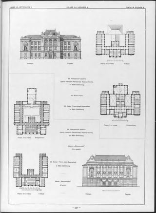 M C
1 Stock.Façade.Фасадъ.
AR ---f Г f
Планъ 2-го этажа.
53. Конкурсный проектъ
зданія гимназіи Императора Франца-ІосиФа,
въ Mähr-Schönberg.
Apx. Brüder Drexler.
53. Kaiser Franz-Josef-Gymnasium
in Mähr-Schönberg.
54. Конкурсный проектъ
зданія гимназіи Императора Франца-ІосиФа,
въ Mähr-Schönberg.
Девизъ „M onum ental“
(3-я премія).
54. Kaiser Franz-Josef-Gymnasium
in Mähr-Schönberg.
Motto: „M onum ental“
(3 prix).
Планъ 1-го этажа. Erdgeschoss.
Планъ 1-го этажа. Erdgeschoss.
АРШІуГ г/ г г г г г;ісам
НІІИІІІІІІІІІІІІІІMETRE?
Планъ 3-го этажа. 2 Stock. Фасадъ. Façade.
- з з і -
 