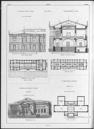 32. Картинная галлерея въ Касселъ. (1871—1874 г ),
Apx. H. von Dehn-Rotfelser.
32. Gemälde-Gallerie zu Cassel.
Часть главнаго оасада. Разръзъ по главной оси зданія.
ГИГІСОВЫЯ модёлй:
гипсовыя моделі
гипсовыя моделиjJleqni-
Iÿiten.
Планъ 1 -го этажа.
33. Музей W alker въ Лиоерпулъ.
(1 8 7 3 -7 4 г.).
нидерландскій отдѣлъ Інидерландскій отдѣлъиспанская школа.
итальянск' ■нидерландскій отдѣлъ
-школа,
;»/.1 . JJ +нѣмецкая школа.лоджіа-[запаі
I ная
Планъ 2-го этажа.
33. Galerie des Arts W alker à Liverpool.
(1873—74).
O. Sherlock «fi. H. Vale, Arch.
Apx. O. Sherlock & A. Vale.
 
