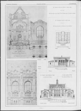 Ö l I i l r L l J J .p a - l i L l l 'i ! l'.i' L
U N E T R A V É E D U N E
.Sa l l e d e -Pa s P e r d u s
D A N 5
u n P a l a i s d e Justice.
Главный Фасадъ. Façad e principale.
41. П роекіъ зданія Мироваго С уд а. 41. Une Ju stic e de P a ix.
A p x. M a is tra s s e & B e rg e r. M -rs M a is tra s s e & B e rg e r, A rc h .
Ф асад ъ .
Façad e.
Р а з р ь зъ . Coupe.
{АРШГ ГГ Г r r f-f
k l, 1. 1. L Ш ІЛ L JMETflES
Façade.
39. Проектъ зала для публики въ зданіи суда.
A px T h ie rs
39. Une travée d’une S a lle de P a s Perdus dans un P a la is de Ju stice .
40. Конкурсный проектъ зданія суда.
Apx. Fo! io:
40. Concours pour un Tribunal de 1-re instance.
Ф асад ъ .
-i - 1 1 1 -m -v i i c A M —
Планъ. Plan
 