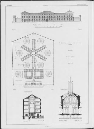 1Ç>баж
H
Ф асадъ.
Façade.
1ьій ЭТАЖЪ
Д ля гулянш
Вашнидля сторожей
63. Зданіе тюрьмы для одиночнаго заключенія въ
Миланъ.
Apx. Lucca.
Сторожамс
63. Prison de Milan.
Lucca, Arch.
Для гулянгй
Дворсь женш,инъ
'кварт.р.цре^.и проч.Д л я а.дтгтиниетраи,.
lOO-Wifr«
Планъ РАЗРТЬЗЪ ПО KL
Р А З Р ІЬ З Ъ ПО A B
Я с ш ^ р ѵ ь Ь *3” з п и ш сim
OtJlUKUjîU
liU)W|JT-. boflyxa
Зал kijmoHUi'
Разр ъзъ по AB.
Coupe sur AB. Разр ъзъ по K. L. Coupe sur K. L.
 