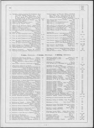 124
125
126
127
128
129
130
! 3 Г
132
133
!34
135
136
137
138
139
140
14 '
144
4 5
146
4 7
9
10
11
12
13
H
15
16
17
18
г9
20
21
2 2
23
24
25
26
26a
27
28
29
30
31
32
33
34
35
36
37
38
39
40
4 1
42
Выставочн. витрины-турникеты Спб. Балтійскаго завода
для Всемірн. Парижск. Выставки 1900 г. . . Дит-
рихъ, A. I., Гр. Инж., Перетятковичъ, M. M.,
Гр. Инж., Щусевъ, Г., Воловскій, С. И., Гр. Инж.,
Красновскій, С. Ю ., Гр. Инж. и Мошинскій I. Ю., Гр. И.
H o b . музей Имлер. Фридриха въ Берлинѣ . . . . Ине, Арх.
Восточный музей; проектъ....................................Вабль, Ш ., »
Музей въ Клермонъ-Ферранѣ; проектъ..................Адамъ, »
Музей для гор. Лозанны; проектъ.................. Андрэ, Г., »
» » » » » ..................... Деміерръ, »
Музей для гор. Валансьенъ; проектъ . Армбрустеръ K., »
Музей и библіотека для гор. Гагенау. Вольфъ и Фалькъ, »
Музей въ С.-Кантэнъ; проектъ.......................Бурбье, Э., »
Музей для гор. Валансьенъ; проектъ.................Зоннтагъ,
Естествен.-историческій музей при университегѣ въ Кан-
засѣ....................................................... Раутъ и Сименсъ, »
Музей; проектъ...................................................Каннъ-Гиула, »
Конк. пр. зданія Суворовскаго музея въ С.-Петербургѣ.
Дитрихъ, Â. I., Гр. И.
Конк. пр. зданія Суворовскаго музея въ С.-Нетербургѣ.
Володихинъ, И. П., Арх.
Конк. пр. зданія Суворовскаго музея въ С.-Петербургѣ.
Кекушевъ, Л. H., Гр. И.
Конк. пр. зданія Суворовскаго музея въ С.-ПетербургтЬ.
Дмитріевъ, А. И., Гр. Инж. и Дмитріевъ, Н. И.,
Конк. пр. зданія Суворовскаго музея въ С.-Петербургѣ.
Штифельманъ, Б. M., Арх.
Музей Суворова въ С.-Петербургѣ . фонъ-Гогенъ, А. И., »
Музей имени Викторіи и Альберта въ Лондонѣ. Уэббъ, A., »
Торгово-промышлен. музей въ Аграмѣ. . . Генигсбергъ
и Дейчъ, »
Музей въ Антверпен-fe. . . . Виндерсъ, Ж . и Вандикъ, »
Городской музей въ Алътонѣ . Рейнгардгъ и Зюсенгутъ, »
Vitrines-tourniquets de l’Usine de la Baltique à St.-Pétersb.
pour l’Expos. Univ. à Paris 1900; projets de conc.
Dietrich, A., Ing. Civ., Peretiatkovitch, M., Ing. Civ.,
Chtchoussev, G., Volovsky, S., Ing. Civ., Krasnovsky, S.,
Ing. Civ. & Mochinsky, J., Ing. Civ.
Neues Museum Kaiser Friedrich zu Berlin....................Ihne, »
Musée oriental; proj.................................................Wable, Ch., »
Musée pour la v. de Clermont-Ferrand; proj. . . . Adam, »
Musée pour la v. de Lausanne; proj..................... André, G., »
» » » » » » » .................. Demierre, »
Musée pour la v. de Valenciennes; proj. . Armbruster, K., »
Museum und Biblioth. für Hagenau; Entw. Wolf, E. &Falk. D., »
Musée pour la v. de Saint-Quentin; proj. . . Bourbier, E., »
Musée pour la v. de Valenciennes; proj...................Sonntag, »
Musée d’Histoire Naturelle de l’Université à Cansas. Rout &
Siemens,
Museum; Entw...........................................................Kann-Gyula,
Musée Souvorov pour la v. de St.-Pétersbourg; proj. de conc.
Dietrich, A., Ing. Civ.,
Musée Souvorov pour la v. de St.-Pétersbourg; proj. de conc.
Volodikhine, J.,
Musée Souvorov pour la v. de St.-Pétersbourg; proj. de conc.
Kekouchev, L., Ing. Civ.,
Musée Souvorov pour la v. de St.-Pétersbourg; proj. de conc.
Dmitriev, A., Ing. Civ. & Dmitriev, N.,
Musée Souvorov pour la v. de St.-Pétersbourg; proj. de conc.
Stiefelmann, B.,
Musée Souvorov à St.-Pétersbourg. . . . von Hogen, A.,
Musée Victoria et Albert à Londres . . . . Webb, Aston,
Handelsgewerbe-Museum in Agram. Hönigsberger & Deutsch,
Musée d’Anvers............................Winders, J. & van Dijk, F,
Städtisches Museum in Altona. . Reinhardt & Süssenguth,
2 отдѣлъ.— Библіотеки. — 2 Livraison— Bibliothèques. — 2 Abtheilung.— Bibliotheken.
Національная библіотека въ Парижѣ.................Лабрустъ,
Университ. библіот. въ Берлинѣ. Шпикеръ и Цастрау,
Проектъ библіотеки............................................. Дюпюи, A.,
Обществ. библіотека въ Форъ-де-Франсъ (О-въ Марти-
н и ка)..........................................................................Пиккть,
Школа изящн. искусствъ и библіотека въ Марсели. .
Эсперандіё,
Общественная библіотека въ О д е с с ѣ ................................
Парламентская библіотека въ Вашингтоні. Смитмейеръ, Д .,
Пелыгъ, П., Кази, Э. & Грин-ъ, Б.,
Университетская библіотека въ Лейпцигѣ. Россбахъ, A.,
Публичная библіотека въ Вашингтонѣ. Акерманъ и Россъ,
Библ.КарнедживъМоунтъ-Вашингтонѣ.Ольденъ иГарлоо,
Университ. библ. въ Нью-ІорктЬ. Кимъ, Мидъ & Уайтъ,
Юридич. библіотека университета въ Пенсильваніи . .
Коопъ и Стюартсонъ,
Публичная библіотека въ Ньюаркѣ. Ранкинъ и Келлогь,
Историческая библіотека въ Мадисон-Ѣ. Ферри и Класъ,
Публичная библіотекавъ Ныо-Іоркѣ. Каріеръ и Хестингсъ,
Городск. библіот. въ Нашау. Крамъ,Гутхью иФергюсонъ,
Публичная библіотека въ Утикѣ.......................Джексонъ,
Руссельск. библіот. въ Плимутѣ. Кабогь, Эверетъ и Мидъ,
Библіотека Карнед^и въ Дэвенпортѣ . . . Кислингъ,
Библіотека Карнеджи въ Питсбургѣ. Ольденъ и Харлоо,
Публ. библ. въ Таком-Ѣ. Джердейнъ, Кентъ и Джердейнъ,
Библіотека Карнеджи въ Атлантѣ . Акерманъ и Россъ,
Библіотека Валліано въАфинахъ. фонъГанзенъ&Циллеръ,
Библіотека Карнеджи въ Аллегани. Смитмейеръ и Пельцъ,
Университетская библіотека въ Марбургѣ..........................
Королевск. Публич. библ. въ Штутгартѣ. ф . Ландауэръ,
Библіотека для провинц. города; проектъ . . . Диккъ,
Университетск. библіот. въ Страсбургѣ. Неккельманъ,Ск.,
Императ. Публичная библіотека въ С.-Петербургѣ. . .
Ворошиловъ, E. C.,
Городская библіотека въ Паутукетъ. . Крамъ, Гутхью и
Фергюсонъ,
Публичная библіотека въ Фоллъ-Риверъ. Крамъ, Уэн-
туорсъ и Гутхью,
Библіотека въ Уэландѣ. . . Каботъ, Эверетъ и Миди,
Библіотека Карнеджи въ Восточн. О р ан ж і Джердейнъ,
Кентъ и Джердейнъ,
Публичная библіот. въ Провиденсѣ. Стоонъ, Карпентеръ
и Уильсонъ,
Библіотека Карнеджи въ Берлингтонѣ. Смитъ и Уокеръ,
ІІубличная библіотека въ Ольдъ-Таунъ..................Россъ,
Библіотека Карнеджи въ Истонѣ. . Джердейнъ, Кентъ
и Джердейнъ,
Библіотека и музей Шиллера въ Марбахѣ; конк. пр. .
Іохемъ, Ф.,
Библіотека въ Питсфильді,......................................... Россъ,
Акад. проектъ зданія библіотеки.......................... Франсуа,
Народная библіотека въ Штутгаргѣ. Эйзенлоръ и Вейгле,
Городская библіотека въ Бармен-Ь . . . . Гартигъ, Э.,
Университетская библіотека въ Варшавѣ. Яблонскій, A.,
Арх. Bibliothèque Nationale à Paris..........................Labrouste, H., Arch.
Universitätsbibliothek zu Berlin . . . . Spieker & Zastrau, »
Bibliothèque; proj.......................................................Dupuys, A., »
Bibliothèque de la M artin iq u e ................................ Picq, H., »
Ecole des Beaux-Arts et Bibliothèque de la v. de Marseille
Espérandieu, H., »
Bibliothèque de la ville d’Odessa . ..........................................
Bibliothèqne du Parlement à Washington. . Smithmeyer, J.,
Peltz, P., Casey, E. & Green, B., »
Universitätsbibliothek zu Leipzig........................Rossbach, A., »
Bibliothèque Publique à Washington. . Ackerman & Ross, »
Bibliothèque Carnegie à Mount-Washington. Alden & Harlow, »
Bibliothèque de l’Université à New-York. Kim, Mead & White, »
Bibliothèque Juridique de l’Université de Pennsylvanie. Cope
& Stewardson, »
Bibliothèque Publique à Newark . . . Rankin & Kellogg, »
Bibliothèque Historique à Madison . . . . Ferry & Clas, »
Bibliothèque Publique à New-York . Carrere & Hastings, »
Bibliothèque de la ville de Nashua. Cram, Goodhue &
Ferguson, »
Bibliothèque Publique d’U t ic a ............................Jackson, A., »
Bibliothèque Roussel à Plymouth . Cabot, Everett & Mead., »
Bibliothèque Carnegie à Davenport . . . . Kiessling, C., »
Bibliothèque Carnegie à Pittsburg . . . Alden & Harlow, »
Bibliothèque Publique à Tacoma .Jardine, Kent & Jardine, »
Bibliothèque d’Atlanta............................• Ackerman & Ross, »
Bibliothèque Valliano d’Athènes . . von Hansen & Ziller, »
Bibliothèque Carnegie d’Alleghany . Smithmeyer & Peltz, »
Universitätsbibliothek in M arburg..............................................
Königliche Bibliothek in Stuttgart . . . v. Landauer, Th., »
Bibliothèque pour une ville département.; proj. . . . Dick, »
Universitäts-und Landesbibi, zu Strassburg. Neckelmann, Sk., »
Bibliothèque Impériale Publique à St.-Pétersbourg. Voro-
chilov, E., »
Bibliothèque de la ville de Pawtucket. Cram, Goodhue & Fer­
guson, »
Bibliothèque Publique de Fall-River . Cram, Wentworth &
Goodhue, »
Bibliothèque de W eland...................Cabot, Everett & Mead, »
Bibliothèque Carnegie d’East-Orange. Jardine, Kent & Jardine, »
Bibliothèque publique à Providence. . . . Ston, Carpenter
& Willson, »
Bibliothèque Carnegie à Berlington. . . Smith & Walker, »
Bibliothèque Publique d’Old T o w n .......................Ross, A . »
Bibliothèque Carnegie d’Iston. . -Jardine, Kent & Jardine, »
Schiller-Bibliothek und Museum zu Marbach, Conc.-Entw,
Iochem, F., »
Bibliothèque à Pittsfield......................................... Ross, A., . »
Bibliothèque publique; proj...................................... François, . »
Volksbibliothek in Stuttgart................... Eisenlohr & Weigle, »
Stadtbibliothek zu B a r m e n .....................................Hartig, E. »
Bibliothèque de l’Université à Varsovie. . . Iablonsky, A., »
Arch.
92
93
94
94
95
95
96
96
97
99
100
100— 101
102
102— 104
104— 10$
105— 106
106— 107
108
108
109
109— 113
lié
117
117
117
118 — 120
120
12 1
122---I24
I24
124
124
124
I24
124
125
125
125
I2S
125
125
125
125
126
127
127
128
128
129— 130
1 3 1 — 132
133
133
133
133
134
134
134
135
135— 136
136
137
137— 138
1 38
139— 140
 