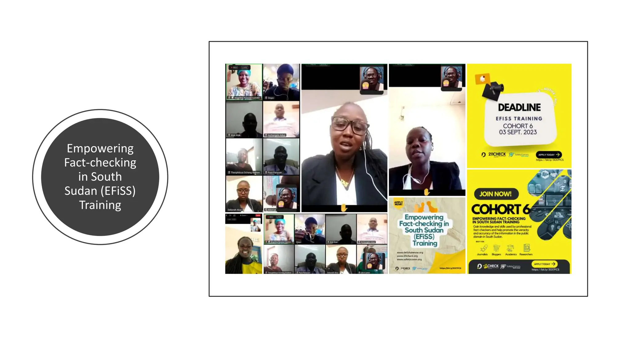 Empowering
Fact-checking
in South
Sudan (EFiSS)
Training
 