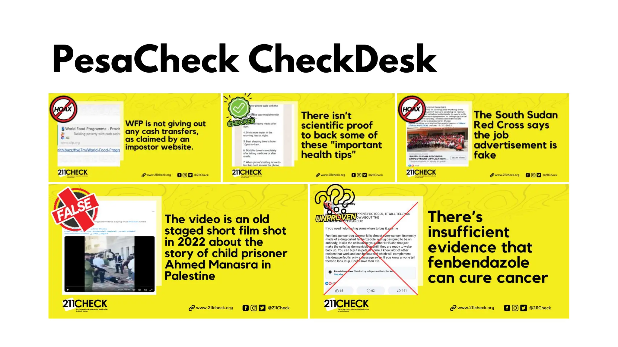 PesaCheck CheckDesk
 