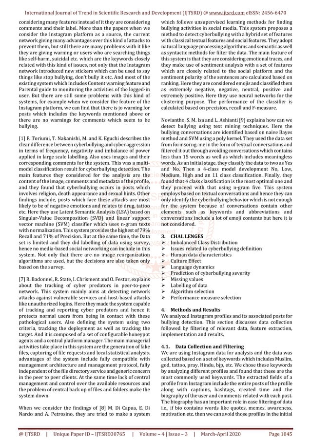 Comparative Study of Cyberbullying Detection using Different Machine ...