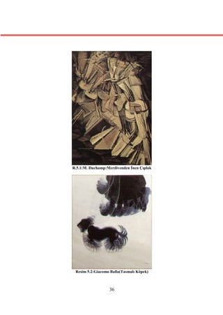R.5.1:M. Duchamp:Merdivenden İnen Çıplak




 Resim 5.2:Giacomo Balla(Tasmalı Köpek)



                  36
 