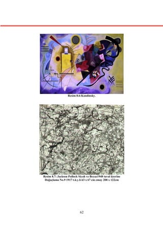 Resim 8.6:Kandinsky.




Resim 8.7: Jackson Pollock Siyah ve Beyaz1948 tuval üzerine
 Doğaçlama No.9 1917 t.ü.y.b 63 x 67 cm emay 208 x 122cm




                            62
 