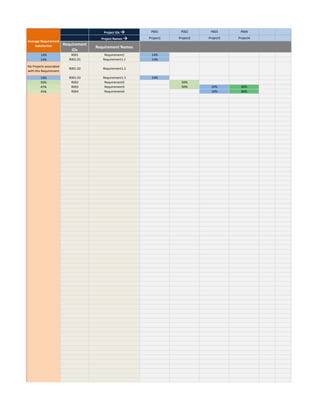 Project Name Sheet Project Management Tool in Excel | PDF