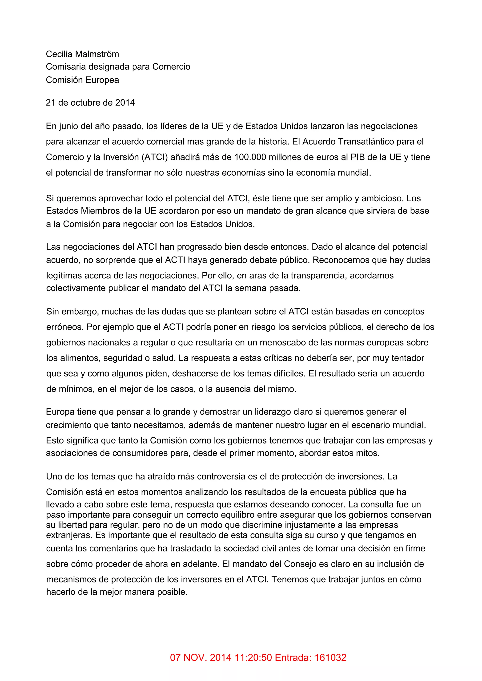 Informe TTIP