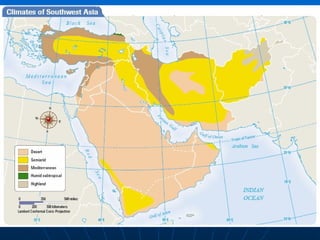 Southwest Asia Climate Map 21.2 - Sw Asia Climate And Vegetation