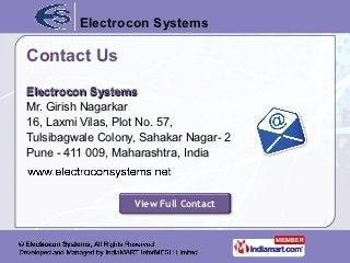Testing Equipment by Electrocon Systems, Pune