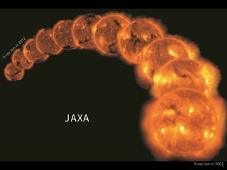 最近の太陽活動の異変
と地球環境
ひので
X-ray sun in 2007
JAXA宇宙科学研究所
常田 佐久
平成２７年７月２５日
1
 